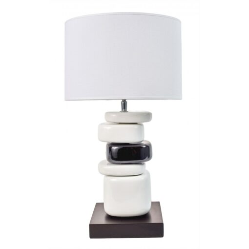 LAMPE BLANCHE ET NOIR